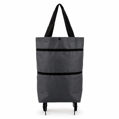 🛒 Foldable 2-in-1 Shopping Cart Bag with Wheels 🛍️