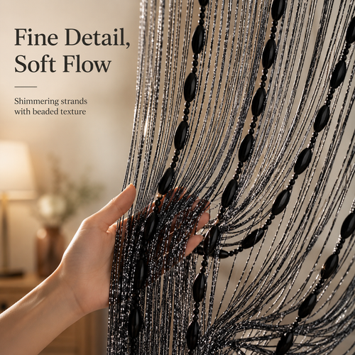 ✨ Elegant Beaded String Door Curtain 🚪