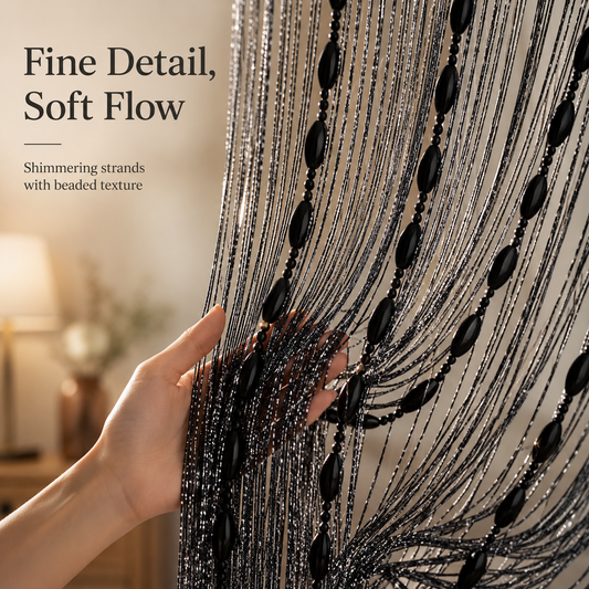 ✨ Elegant Beaded String Door Curtain 🚪