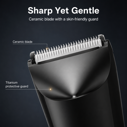 Waterproof Body Hair Trimmer for Men 🚿 Smooth Full-Body Grooming ✨