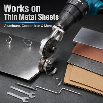 ⚡ High-Speed Drill Metal Cutter Attachment – Cut Sheet Metal Faster & Easier