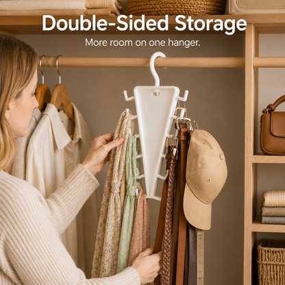 🎁 BUY 1 GET 1 FREE! 👔 12-Hook Rotating V-Hanger ✨