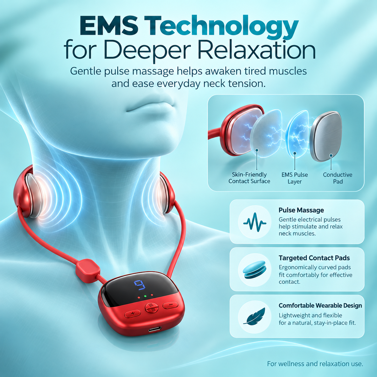 💆 The Everyday Neck Relief Device You’ll Want Everywhere – Smart Wearable Massager