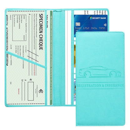 🚗 PU Leather Car Document Organizer – Keep Registration & Insurance Cards Neat ✨