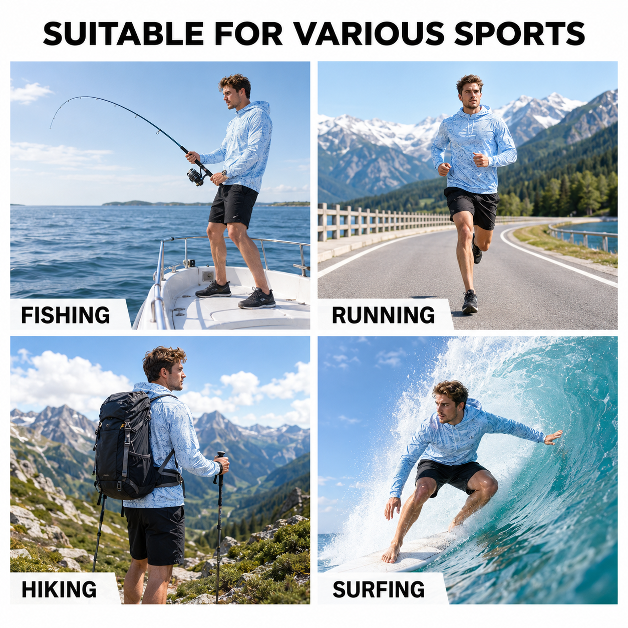 🔥 50K+ Sold | UPF 50+ Cooling Hoodie — Quick-Dry Outdoor Sun Protection Gear 🏃‍♂️🎣
