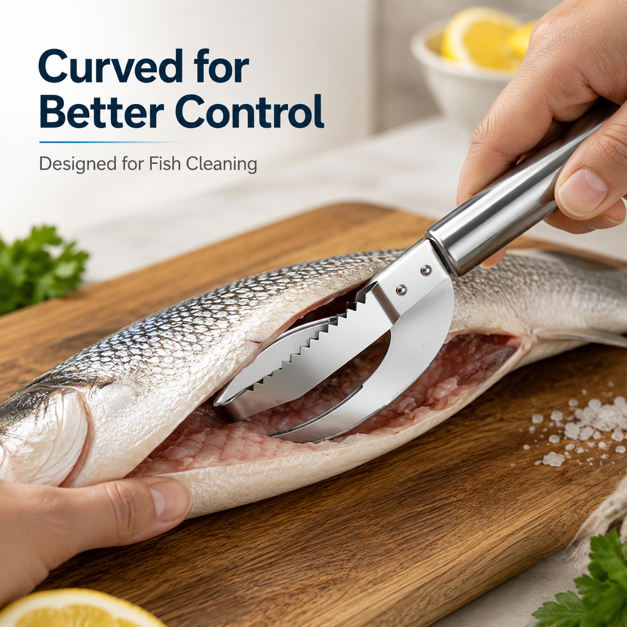 🐟 3-in-1 Stainless Steel Fish Scaler 🔪