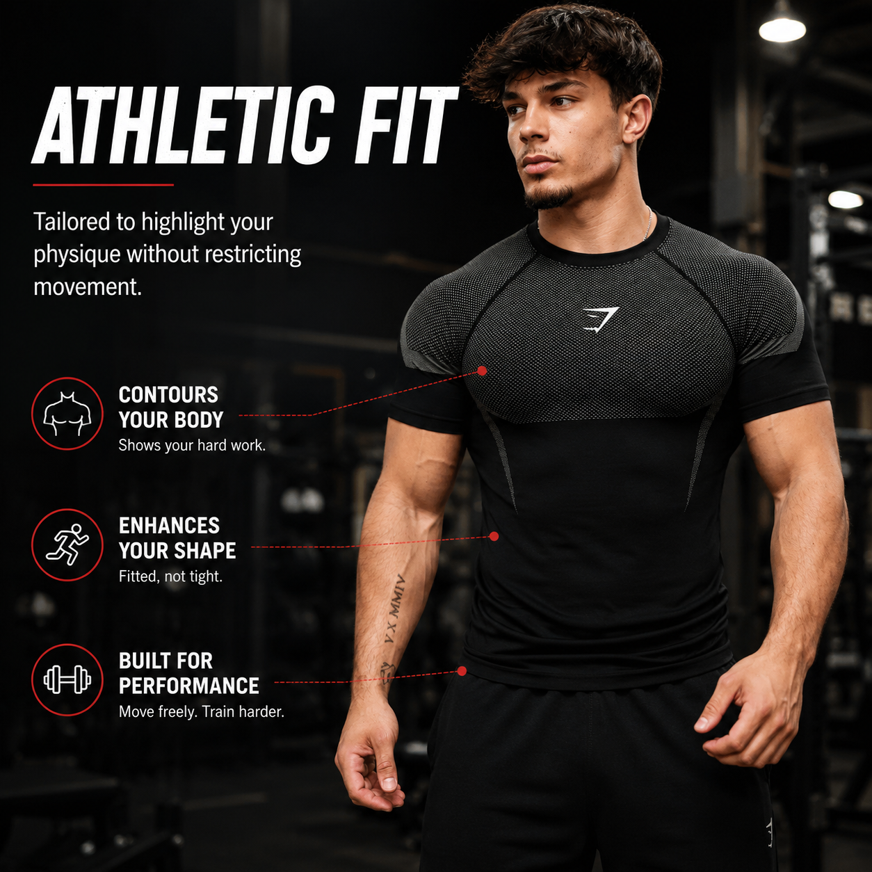 💪 Men's Athletic Compression T-Shirt – Quick-Dry Breathable Gym Tee🏋️‍♂️