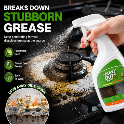 🏆 52K+ Sold | 🍑 Peach Kitchen Degreaser Foam Spray — Tough Grease Remover | 500ml