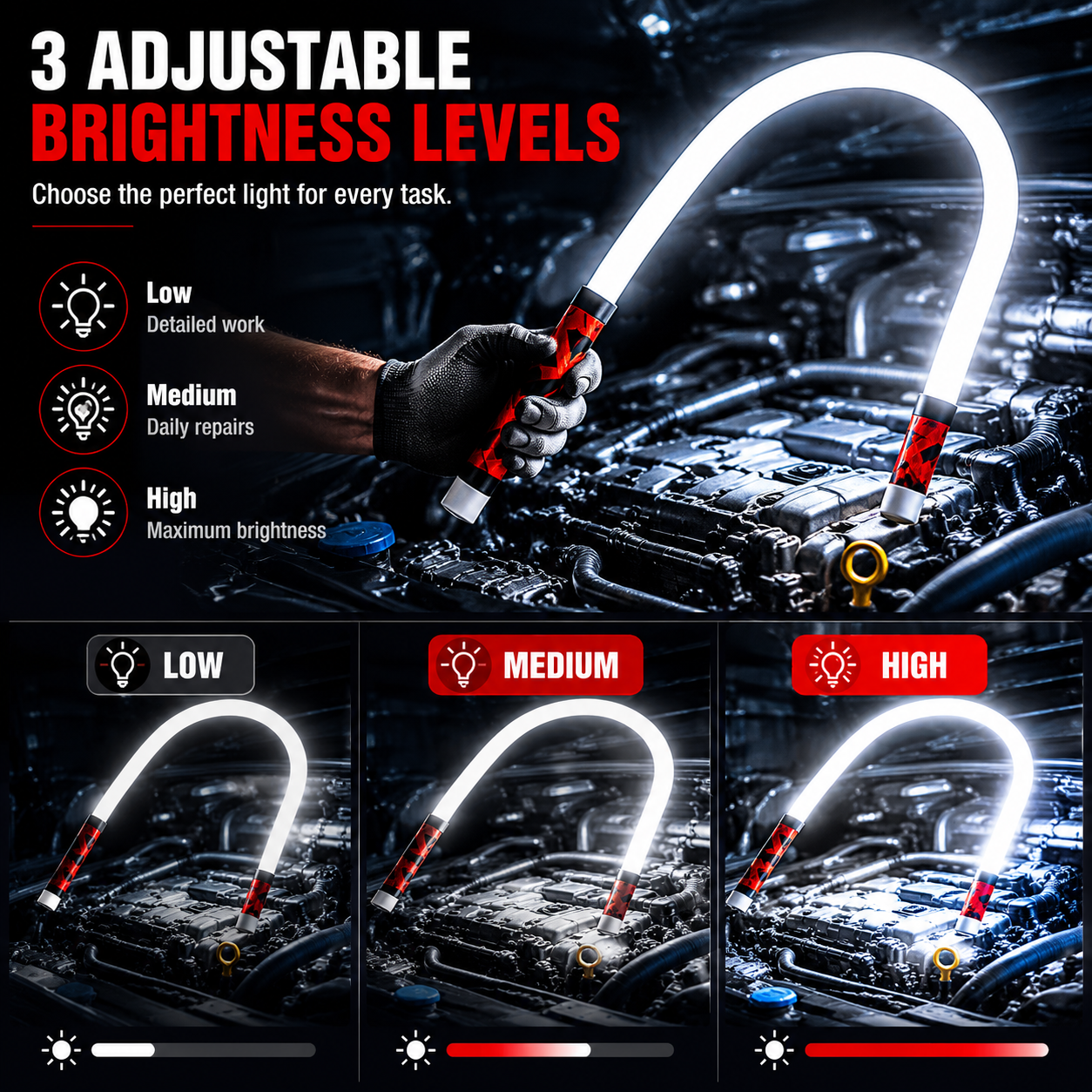 🪄 Bendable Ultra-Bright LED Flashlight Stick🪄