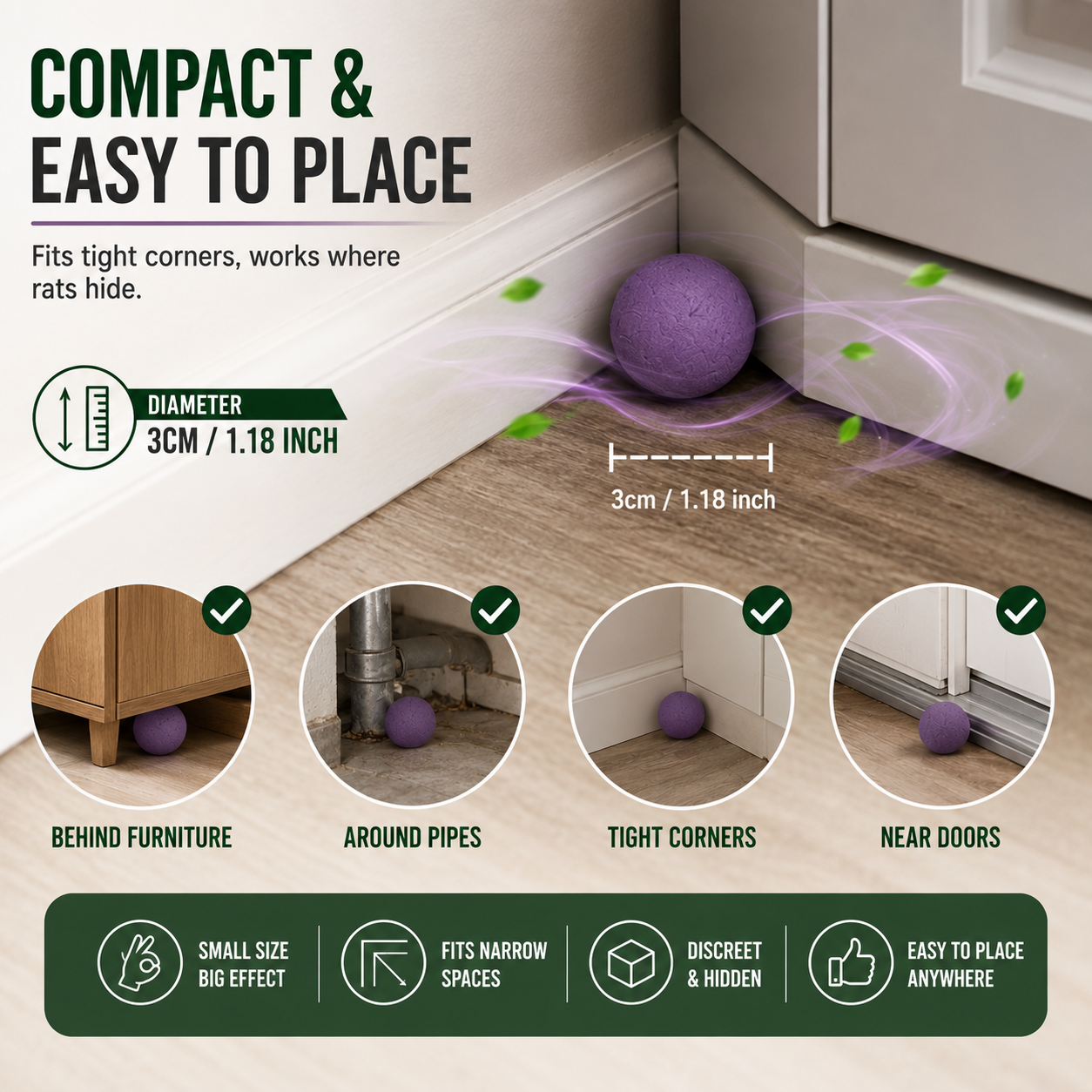 🚫🐭 Natural Rodent Repellent Balls | Keep Mice Away Before They Move In 🌿