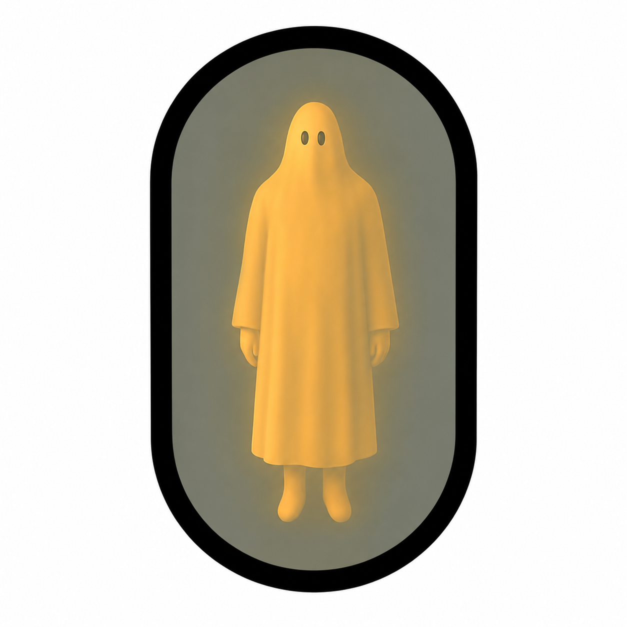 👻Halloween Magical Illusion Ghost Mirror with LED Backlit Ambient Night Light 👻🔮