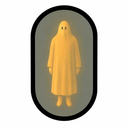 👻Halloween Magical Illusion Ghost Mirror with LED Backlit Ambient Night Light 👻🔮