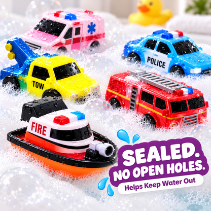 🛁 Water-Activated Light-Up Floating Bath Toys (6 PCS) – Mold-Free Sensory Tub Toys ✨