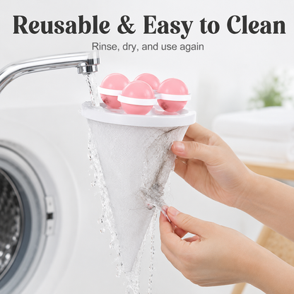 🧺 Floating Laundry Hair Catcher