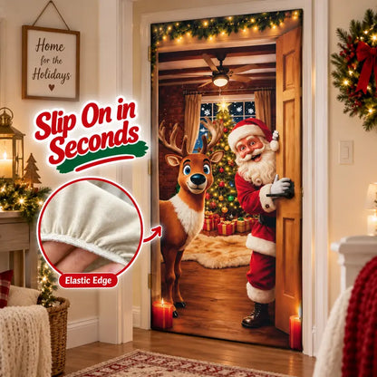 🎄 Magical Christmas Front Door Cover Decoration | Instant Festive Holiday Entrance Banner 🎅