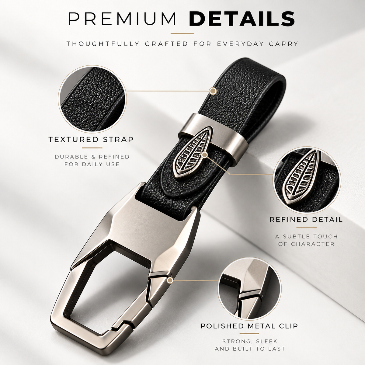 ⌚ 3PCS Men’s EDC Key Clip – Clean, Compact & Made for Everyday Carry 🔑