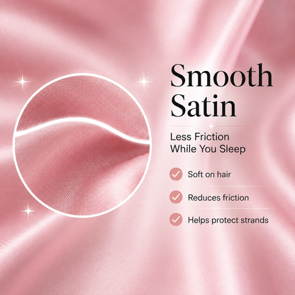 👑 Extra-Long Satin Sleep Bonnet for Braids, Locs & Long Curls – Anti-Frizz Cap ✨