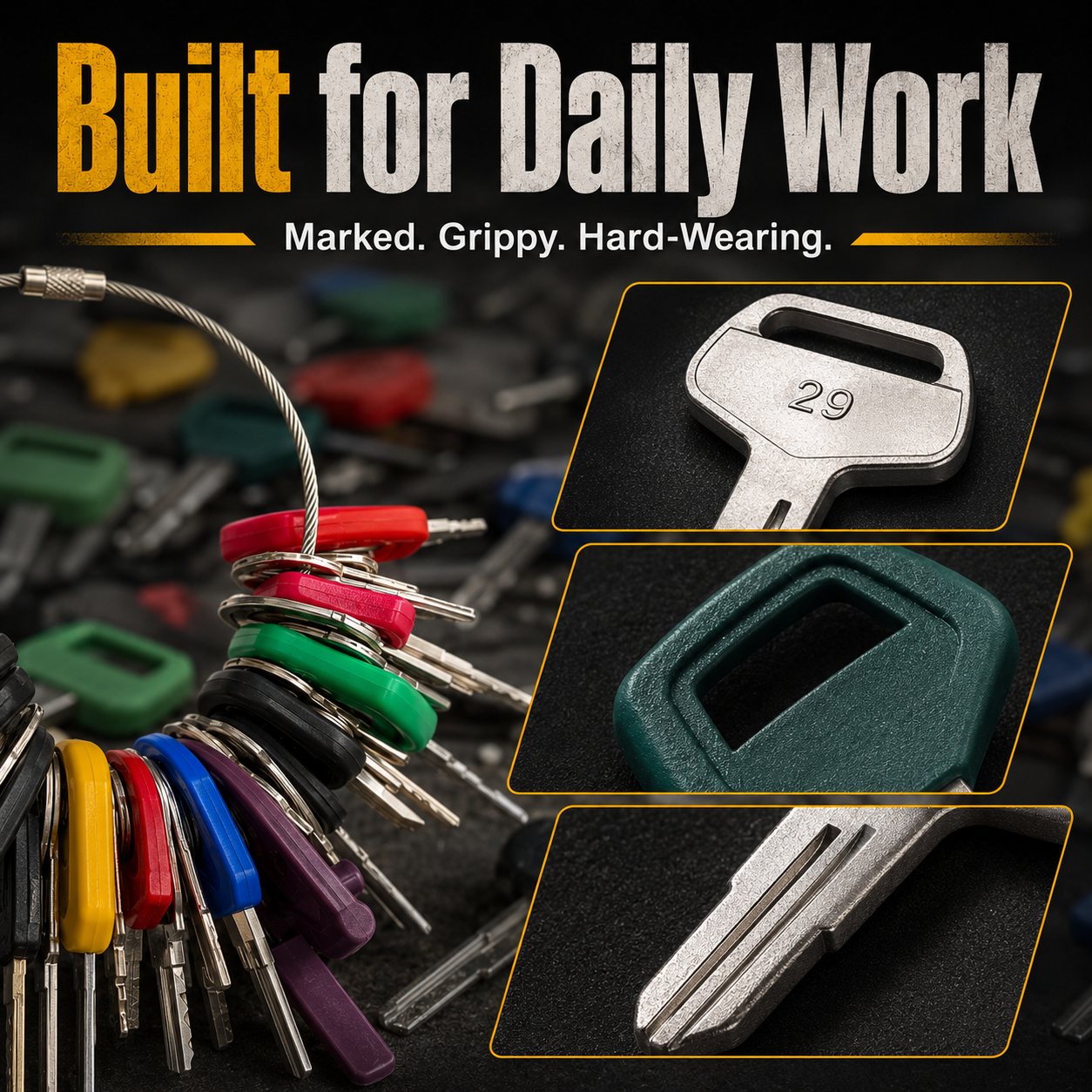 🚚 Buy 2, Free Shipping | 50-Piece Heavy Equipment Key Set 🔑