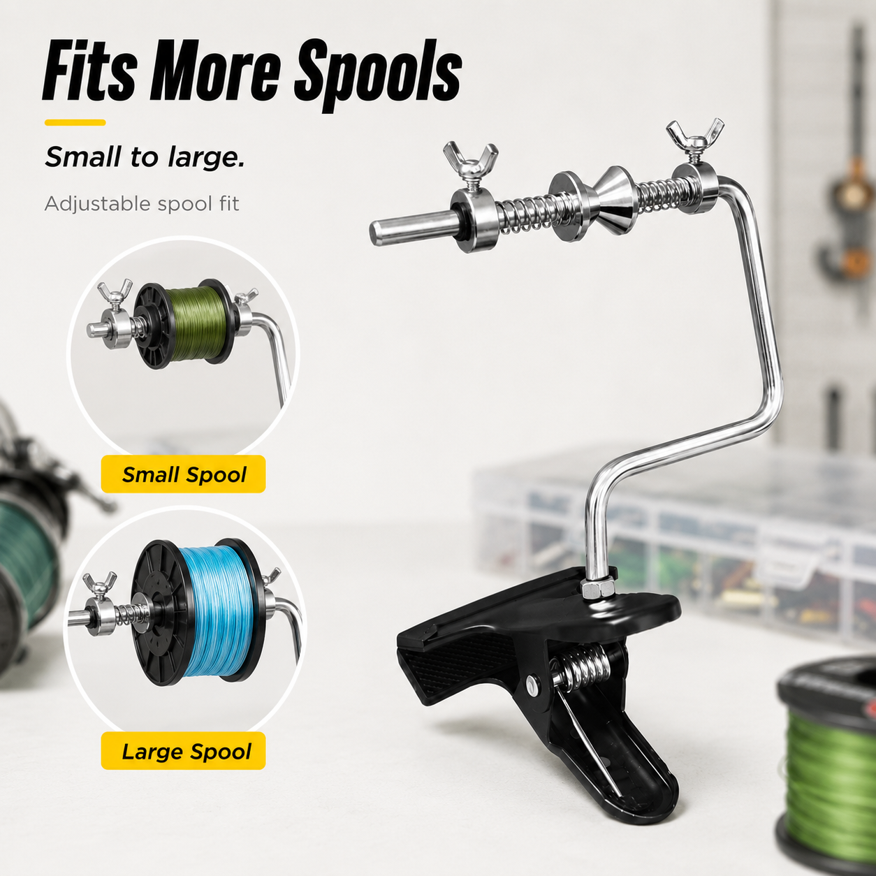 🎣 Universal Portable Fishing Line Spooler