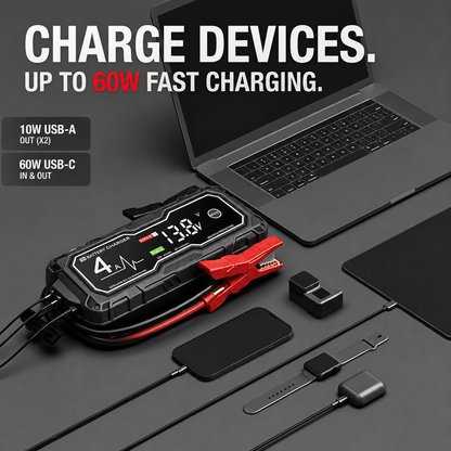 🔥⚡ 4250A Heavy-Duty Jump Starter – 10.0L Gas / 8.0L Diesel Battery Booster