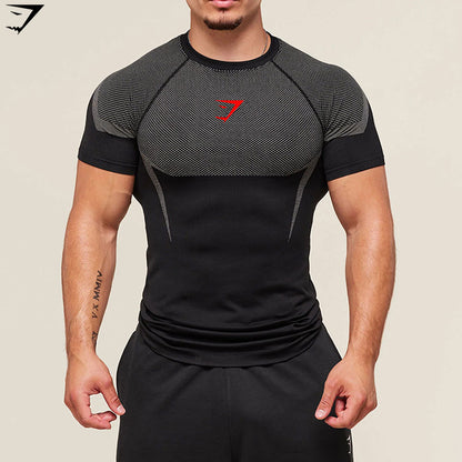💪 Men's Athletic Compression T-Shirt – Quick-Dry Breathable Gym Tee🏋️‍♂️