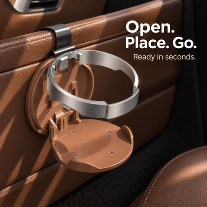 🥤 Compact Space-Saving Foldable Car Cup and Beverage Mount 🚙