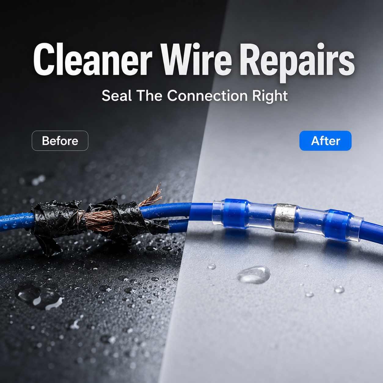 ⚡ 300-Piece Waterproof Solder Seal Wire Connectors Kit 26-10 AWG 💧