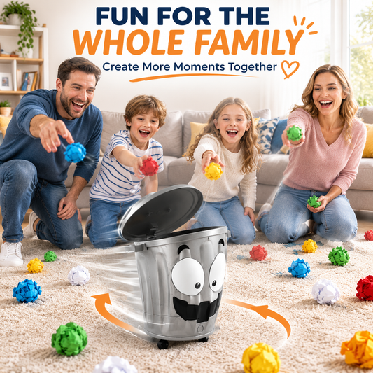 🗑️ Interactive Moving Trash Can Game 🎯