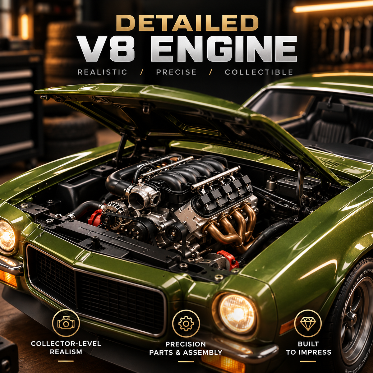 🔥 Limited-Time 49% OFF 🚗 DIY Classic Muscle Car Model Kit – Build & Display
