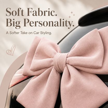 🎀 3D Oversized Pink Bow Car Exterior Decoration Sticker 🚗
