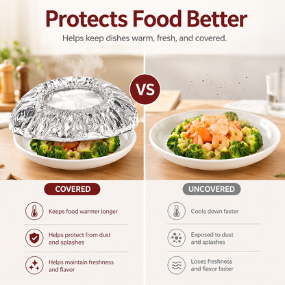 🔥 Reusable Thermal Dish Covers – Keep Food Warm & Fresh Longer