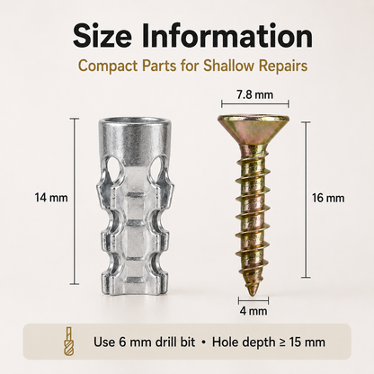 🔩 60Pcs Hinge Repair Kit with Wood Screws 🛠️