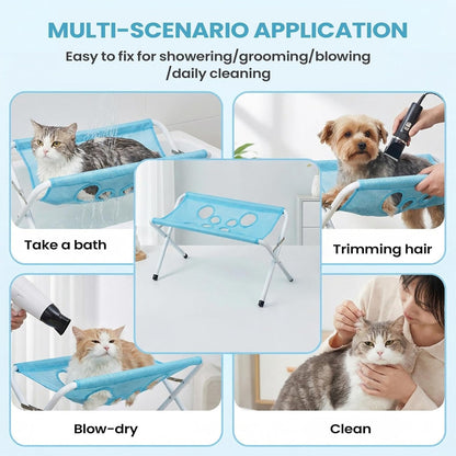 🐾 Pet Grooming Hammock Table – Home Nail Trimming & Care Station