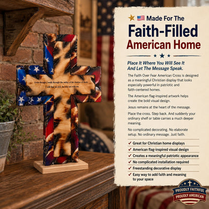 🇺🇸 Faith Over Fear American Cross-Buy 2 Get Free Shipping