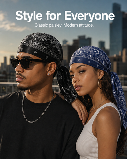 Cooling Headscarf and Helmet Set, Motorcycle Pirate-Style Headscarf Helmet Liner, Stretchy and Snug Fit