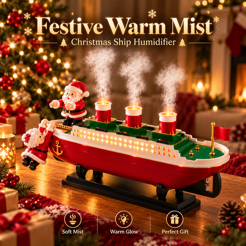 🎄 Christmas Magic Ship Humidifier ✨ A Little Ship Full of Christmas Wonder