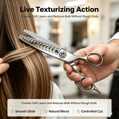 ✂️ Professional Hair Thinning Scissors – Stainless Steel Texturizing Shears