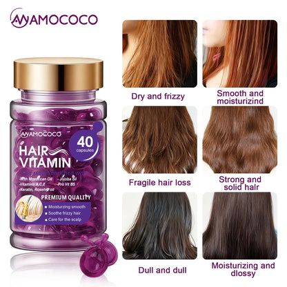 ✨50% OFF TODAY💜 Frizz Control Hair Capsules 🌿For Smooth, Shiny & Healthier-Looking Hair