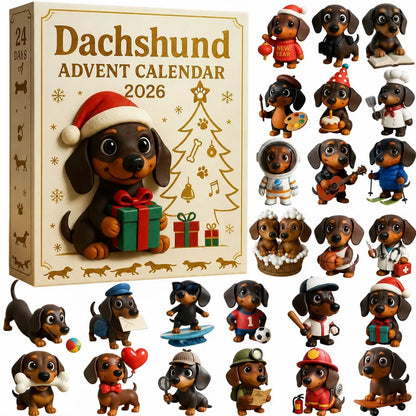🎄 50% OFF 2026 Dachshund Advent Calendar 🐾 24 Days of Wiener Dog Christmas Surprises