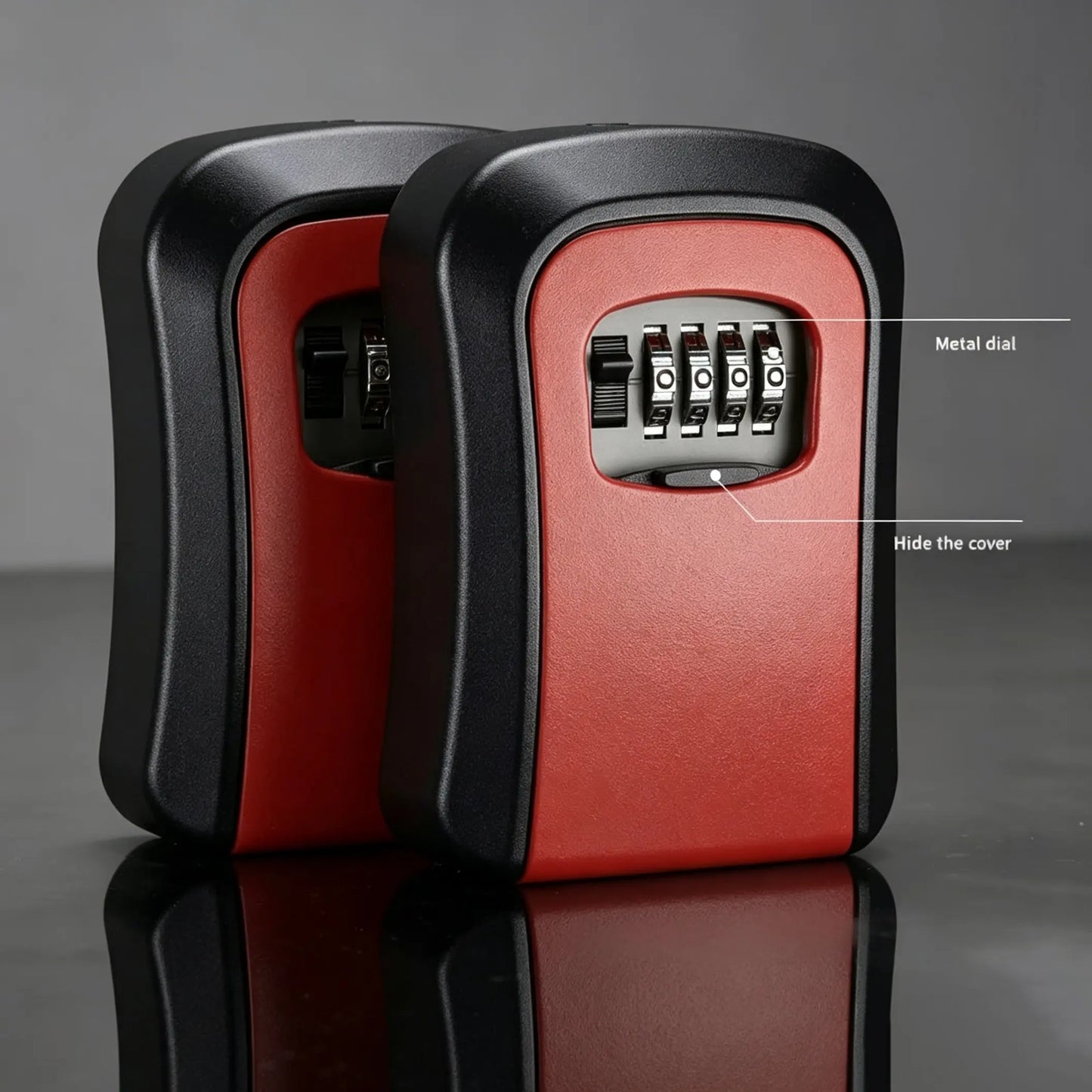 🔐 Wall-Mounted 4-Digit Combination Key Lock Box – Weatherproof Outdoor Key Safe ✨