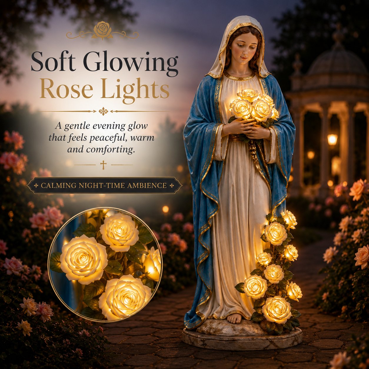 💗 Virgin Mary Garden Light