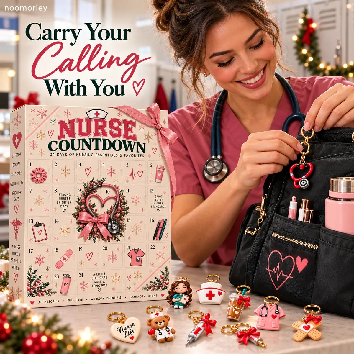 🎁 Nurse Advent - 24 Days of Surprises! One Door A Day, Different Design for Every Day