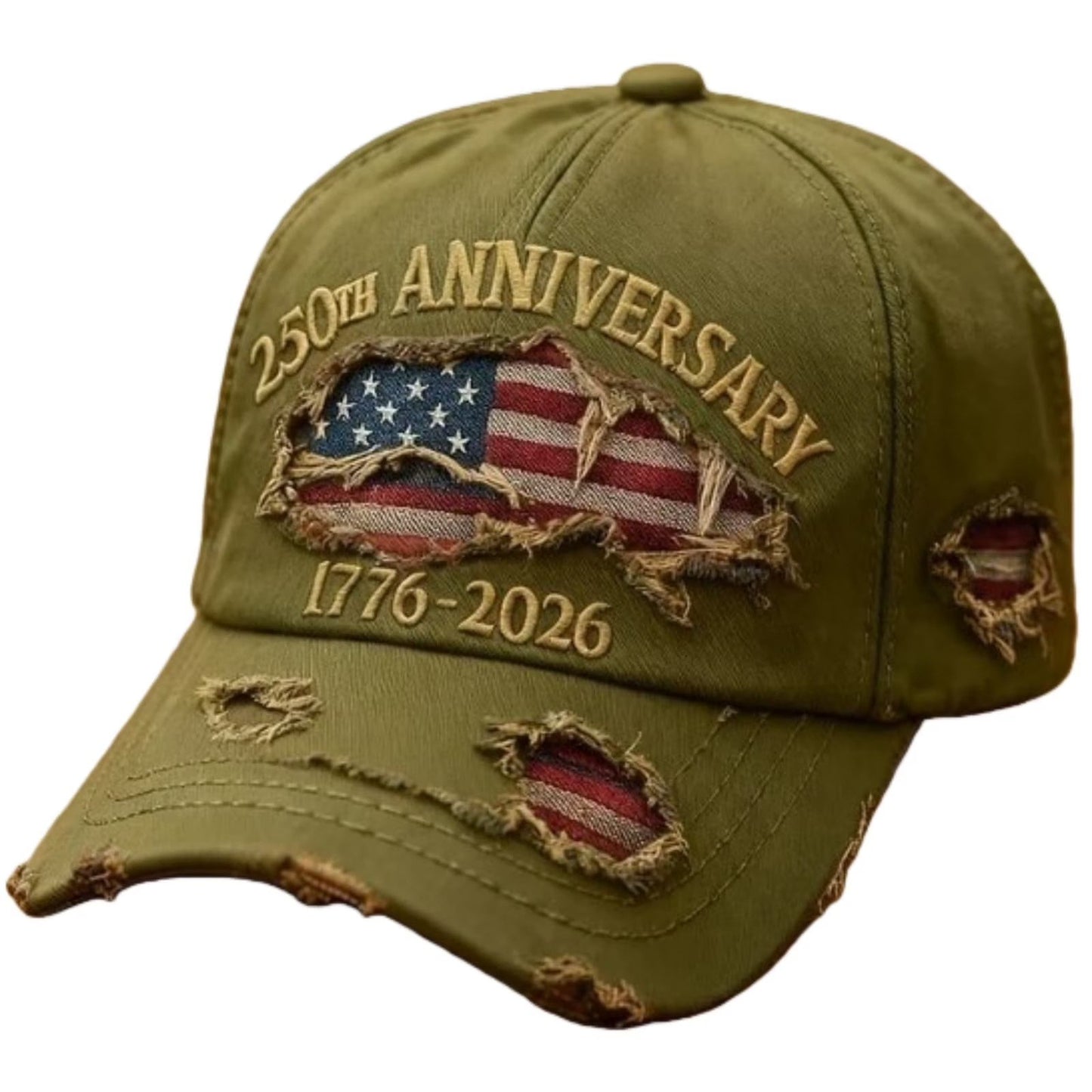 🧢🇺🇸 1776–2026 250th Anniversary Denim Cap | Patriotic Adjustable Hat