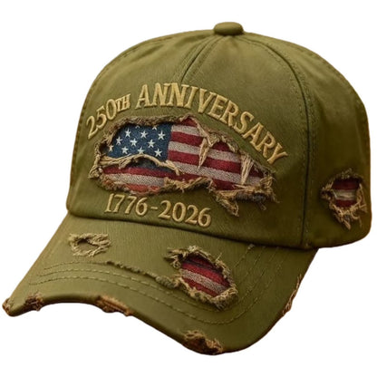 🧢🇺🇸 1776–2026 250th Anniversary Denim Cap | Patriotic Adjustable Hat