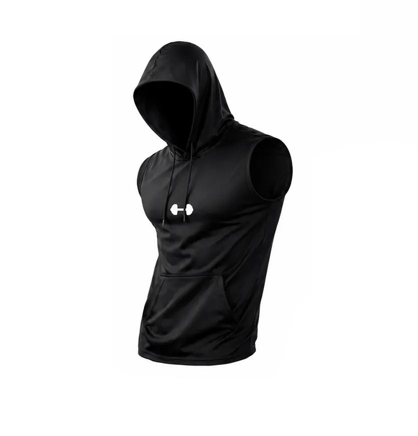 Quick-Dry Cooling Hooded Sleeveless Tops