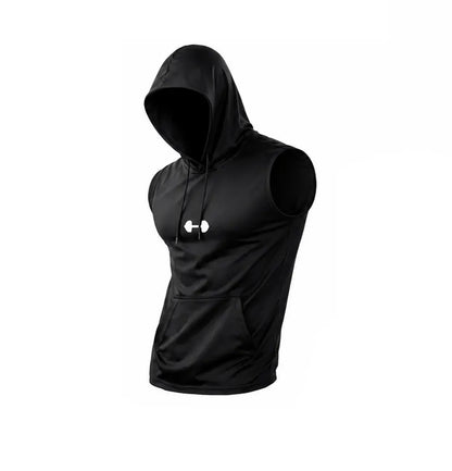Quick-Dry Cooling Hooded Sleeveless Tops