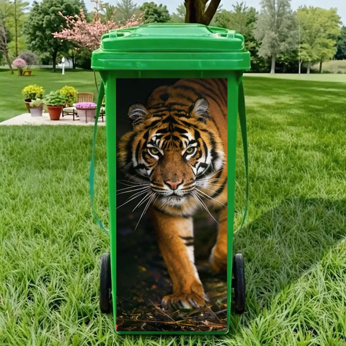 🐴3PCS Funny Horse and Donkey Wheelie Bin Stickers for Outdoor Décor