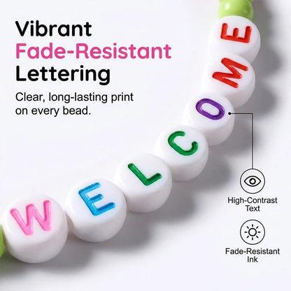 🏆Limited Time Sale 49% OFF✨🌈Pack of 25 Welcome BeadBracelets - StrengthenClassroom Friendship & SpreadWarm Kindness!