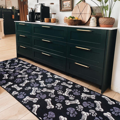 Washable Pet Paw Runner Rug - Non-Slip & Pet-Friendly