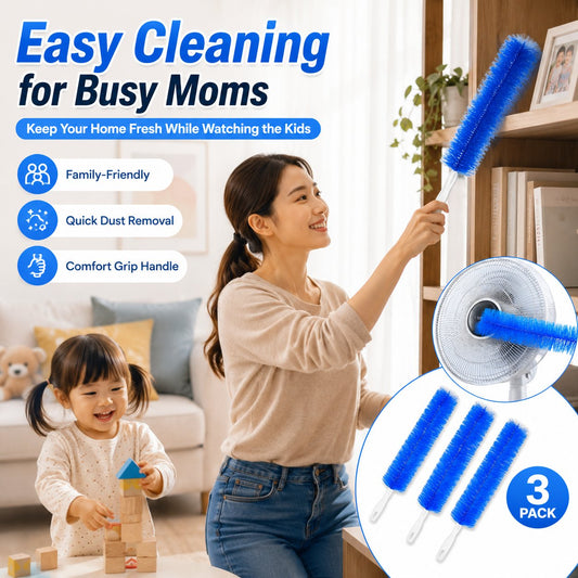 🧹 Flexible Bendable Dust Cleaning Brush | Reusable Multi-Surface Duster